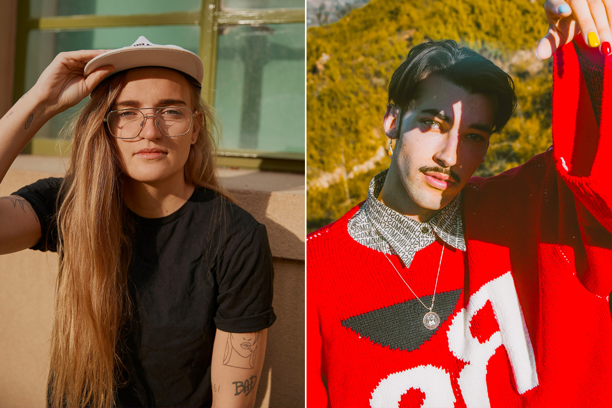 2 panel image of G Flip and LoveLeo