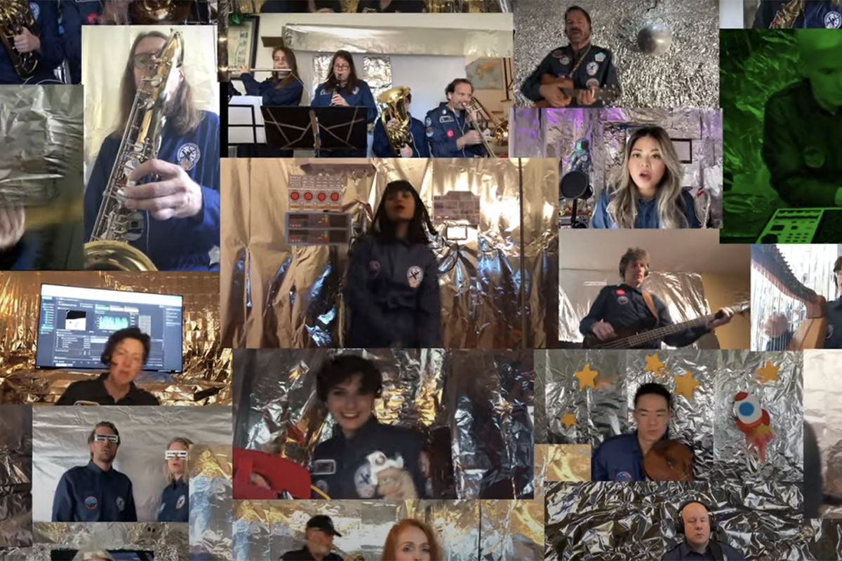 Screenshot of the clip for 'Wherever You Go' by The Avalanches
