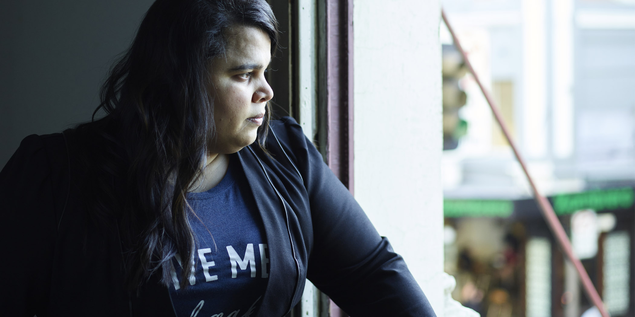 Transgender individual Shanaya at her home in Newtown, Sydney