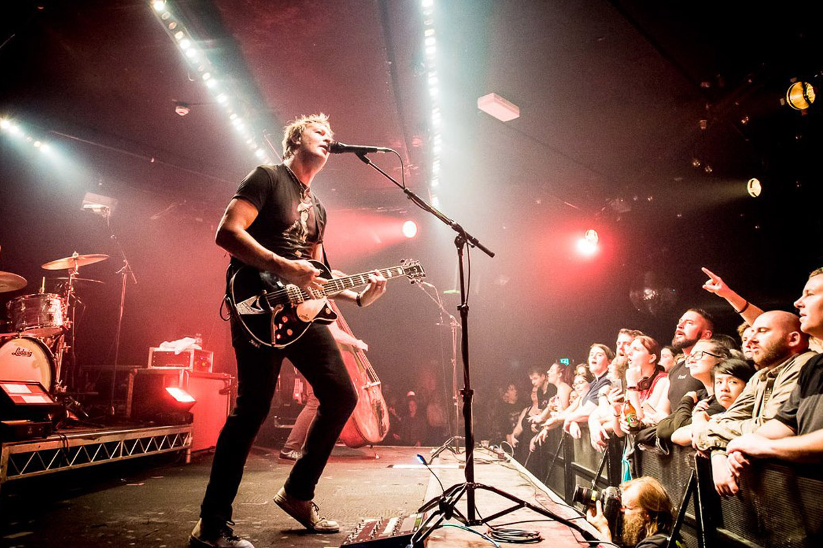 Image of The Living End performing at Melbourne's Corner Hotel