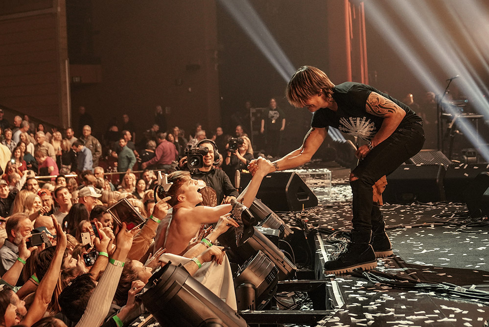 Keith Urban during his Las Vegas residency at Caesars Palace (January, 2020).