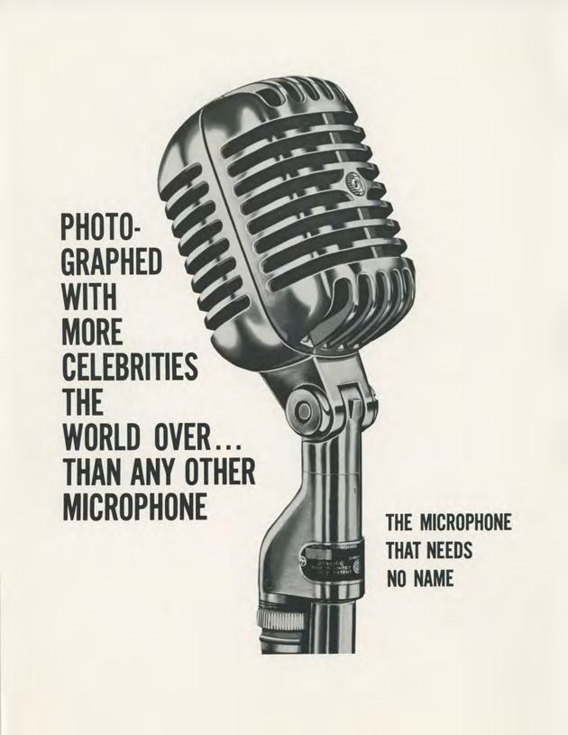 SHURE UNIDYNE 55 advertisment