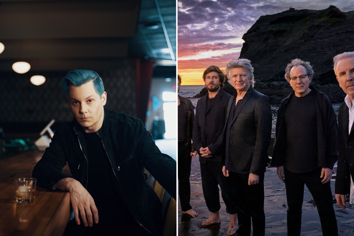 Image of Harvest Rock performers Jack White and Crowded House