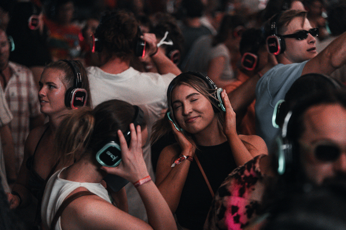 Silent disco at BASSINTHEGRASS